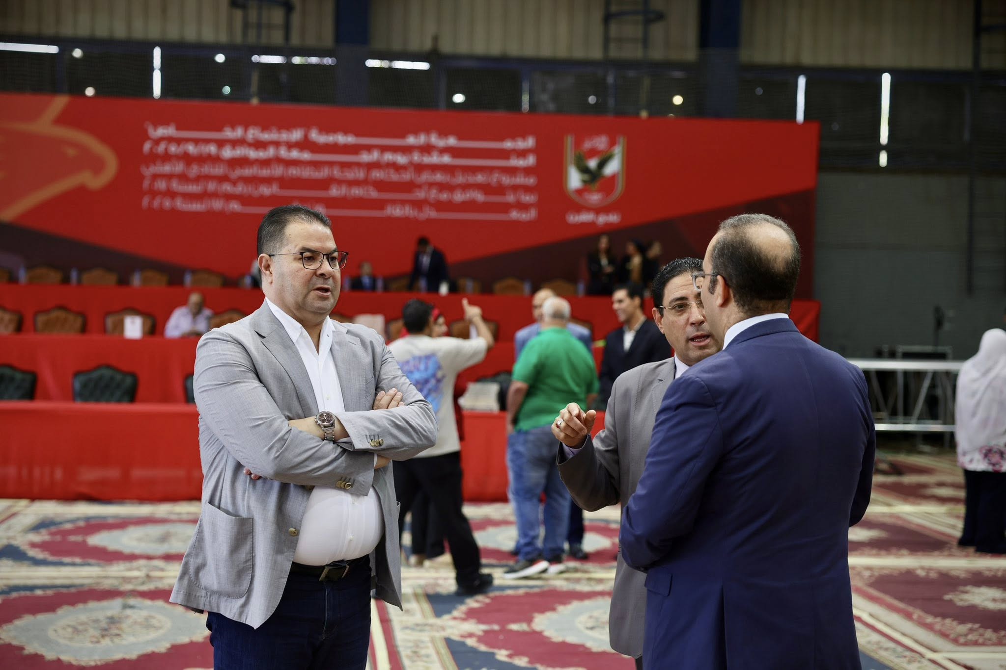 سعد شلبي يتابع عمومية الاهلي