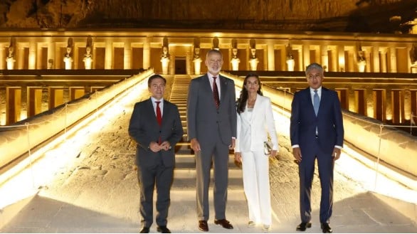 ملك اسبانيا فى الاقصر 