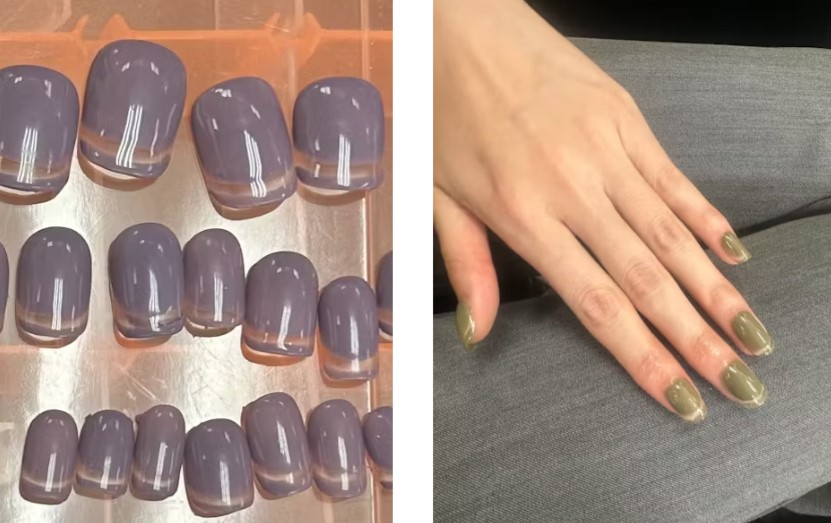 أظافر فرنسية