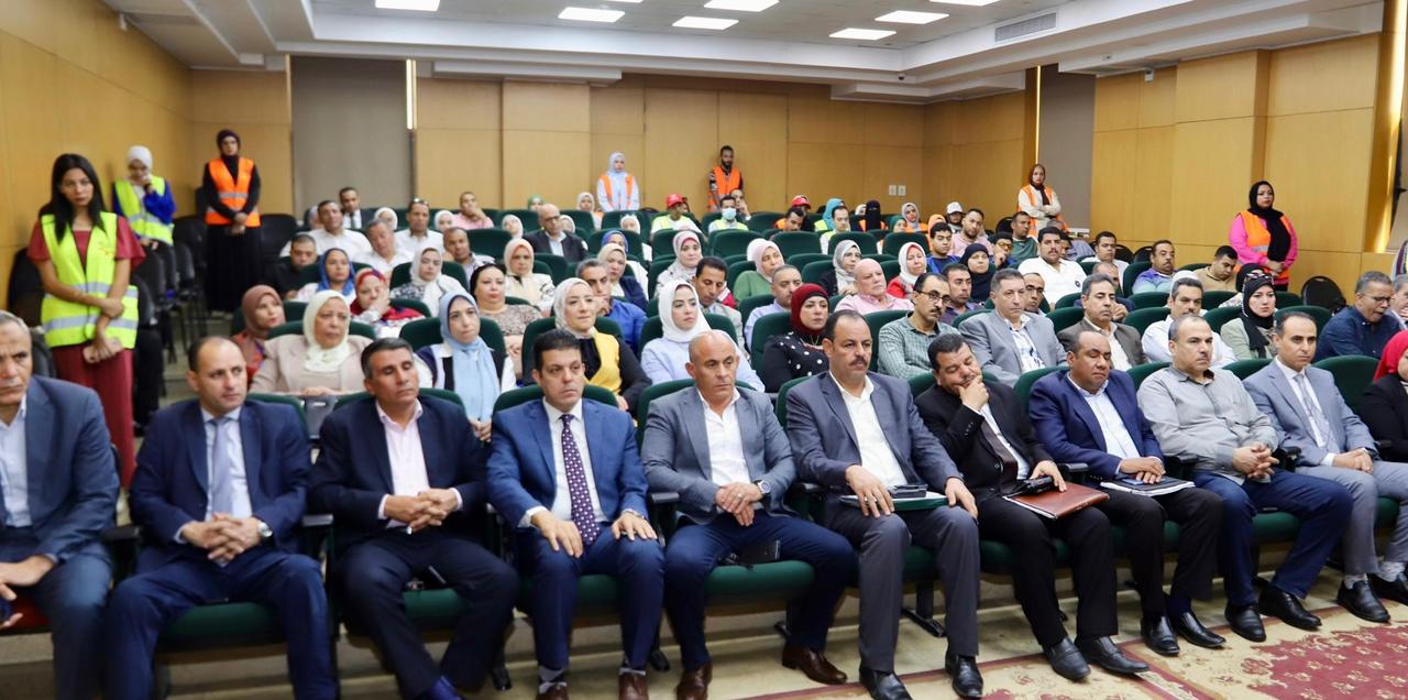 جانب من اللقاء بديوان عام محافظة بنى سويف