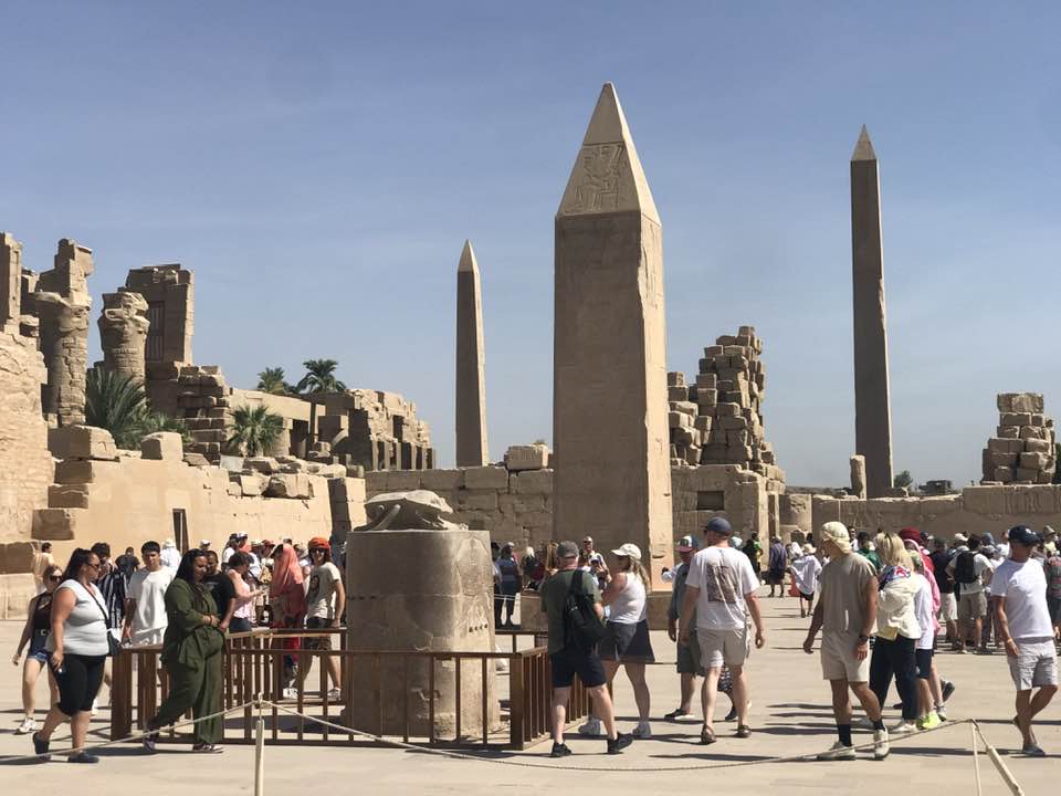 حالة إقبال سياحى كبير من حول العالم مع تحسن حالة الطقس بالكرنك