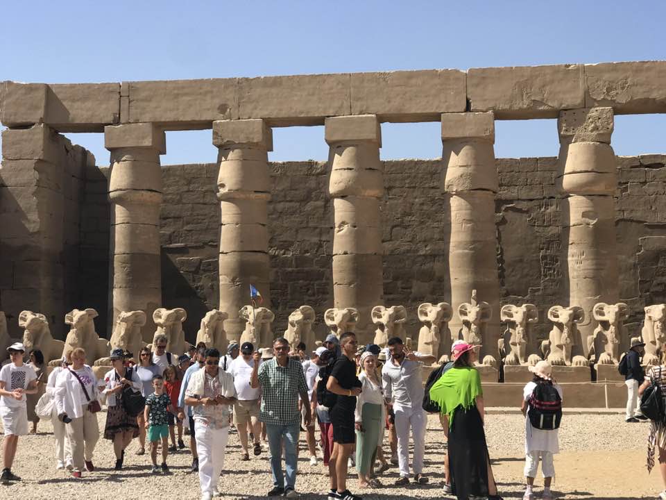 معابد الكرنك تشهد إقبال سياحى كبير من حول العالم