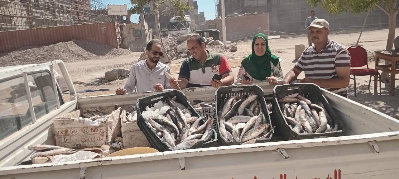 ضبط أسماك غير صالحه للإستخدام الأدمي