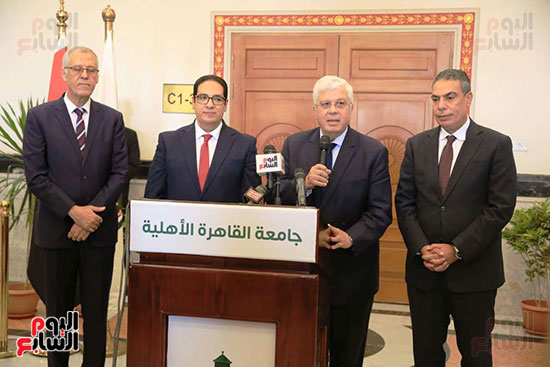 مؤتمر صحفى على هامش افتتاح العام الجامعى من جامعة القاهرة الأهلية (5)