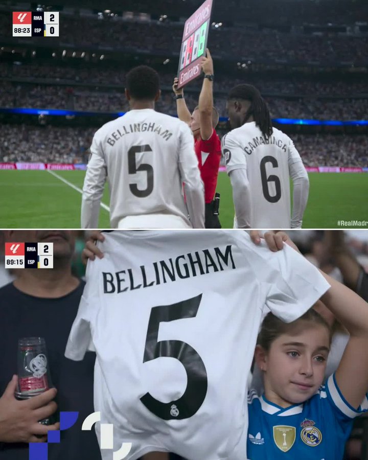 بيلينجهام , كامافينجا، العائدان من الإصابة، يدخلان كبديلين ليخوضا أول مباراة لهما هذا الموسم