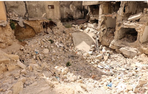 بقايا حمام السمرا التاريخى فى غزة بقايا حمام السمرا التاريخى فى غزة