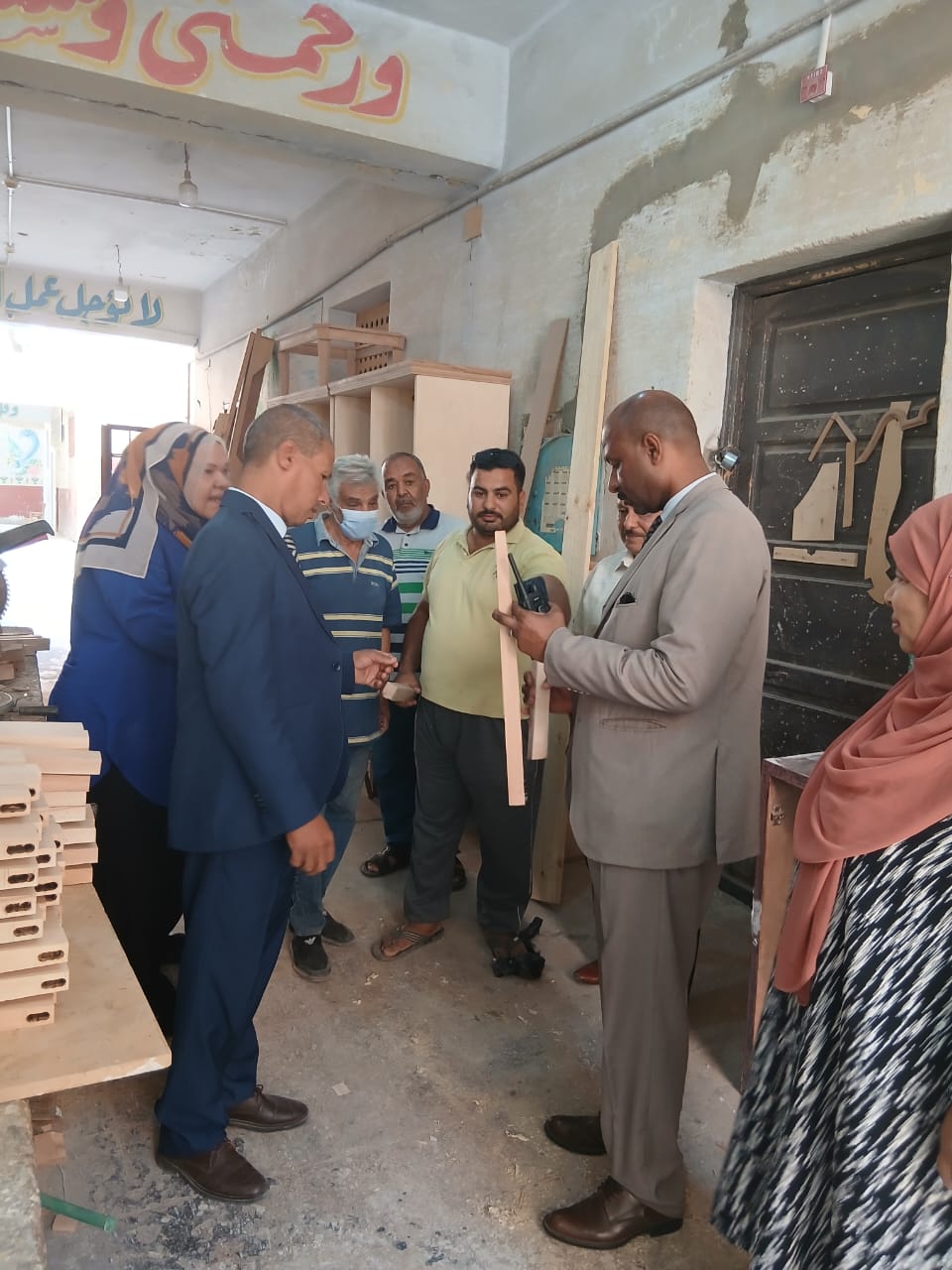 وكيل وزارة التضامن الإجتماعي بالأقصر يتفقد مركز التكوين المهني