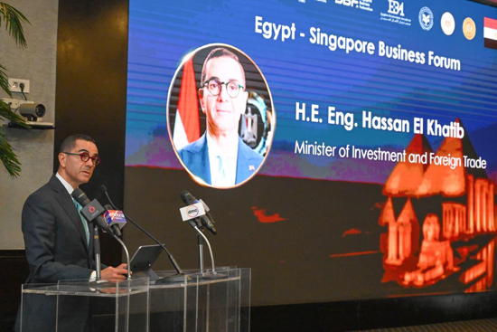 وزارة الاستثمار والتجارة الخارجية تستضيف منتدى الأعمال المصري السنغافوري (2)