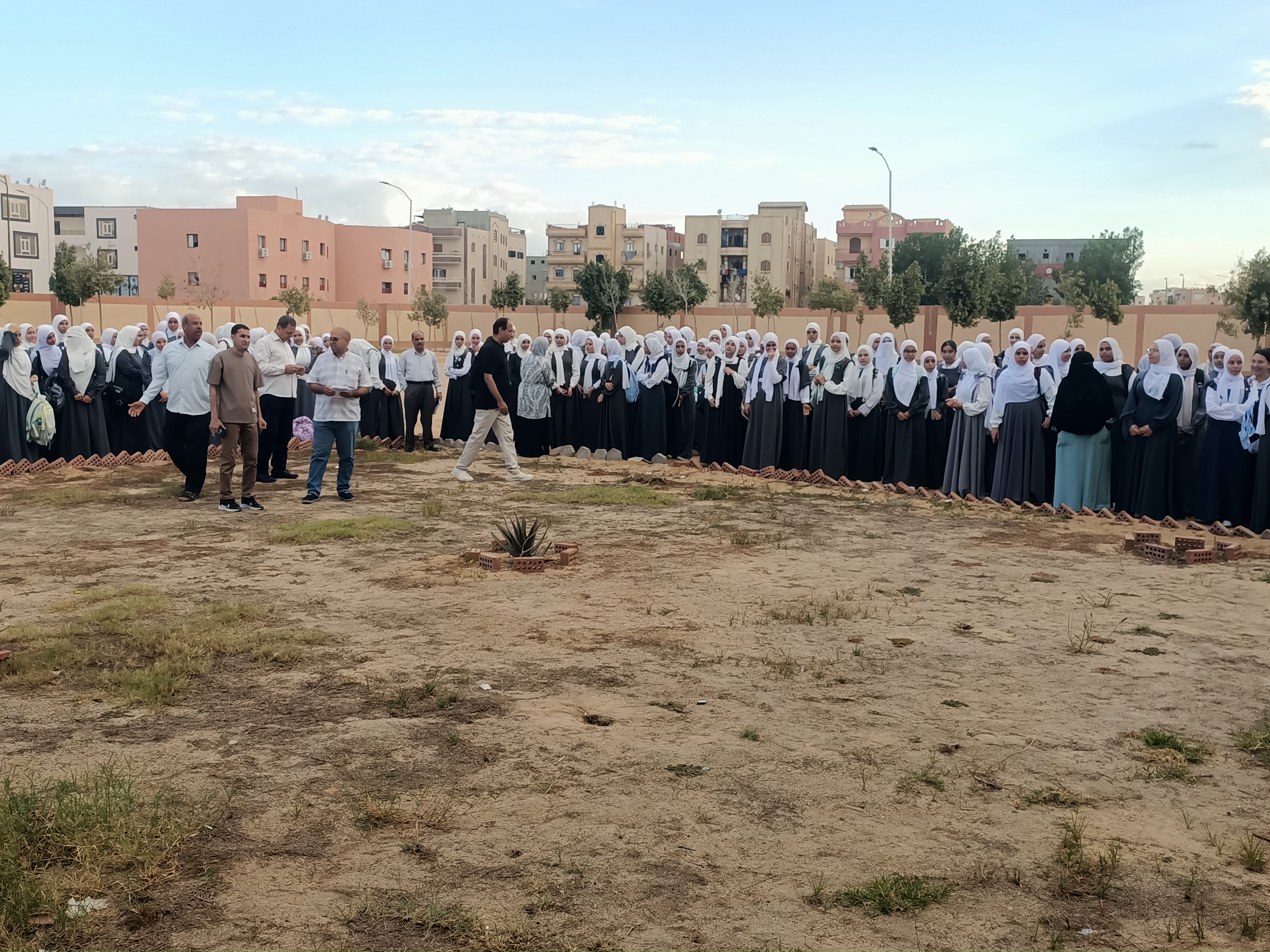 طابور الصباح بمدارس المنوفية فى أول يوم دراسة (5)