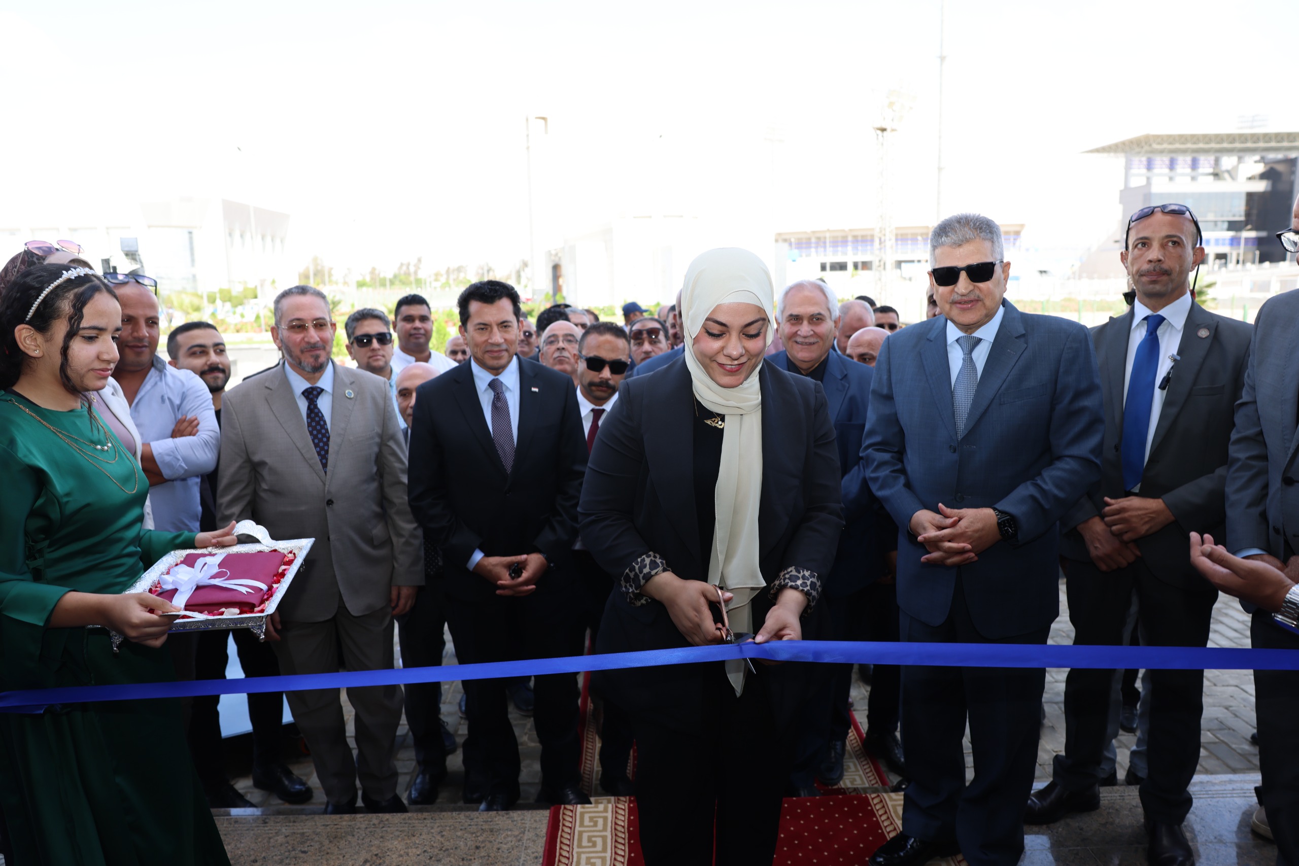 افتتاح الصالة الدولية لرفع الأثقال سارة سمير بالقرية الأولمبية