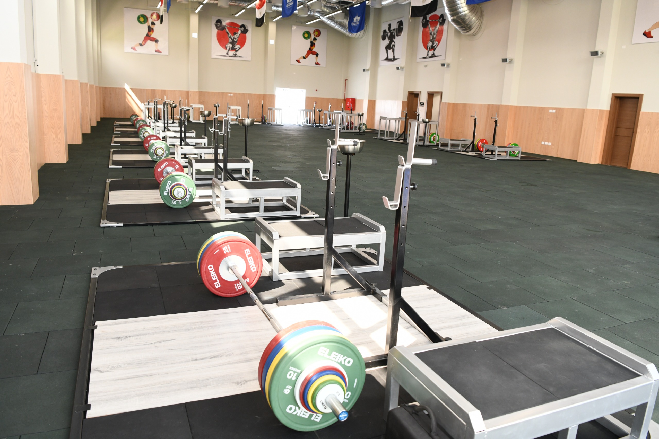 الصالة الدولية لرفع الأثقال سارة سمير بالقرية الأولمبية