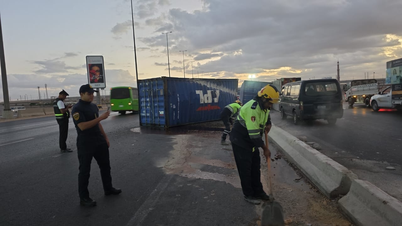 انقلاب سيارة نقل (5)