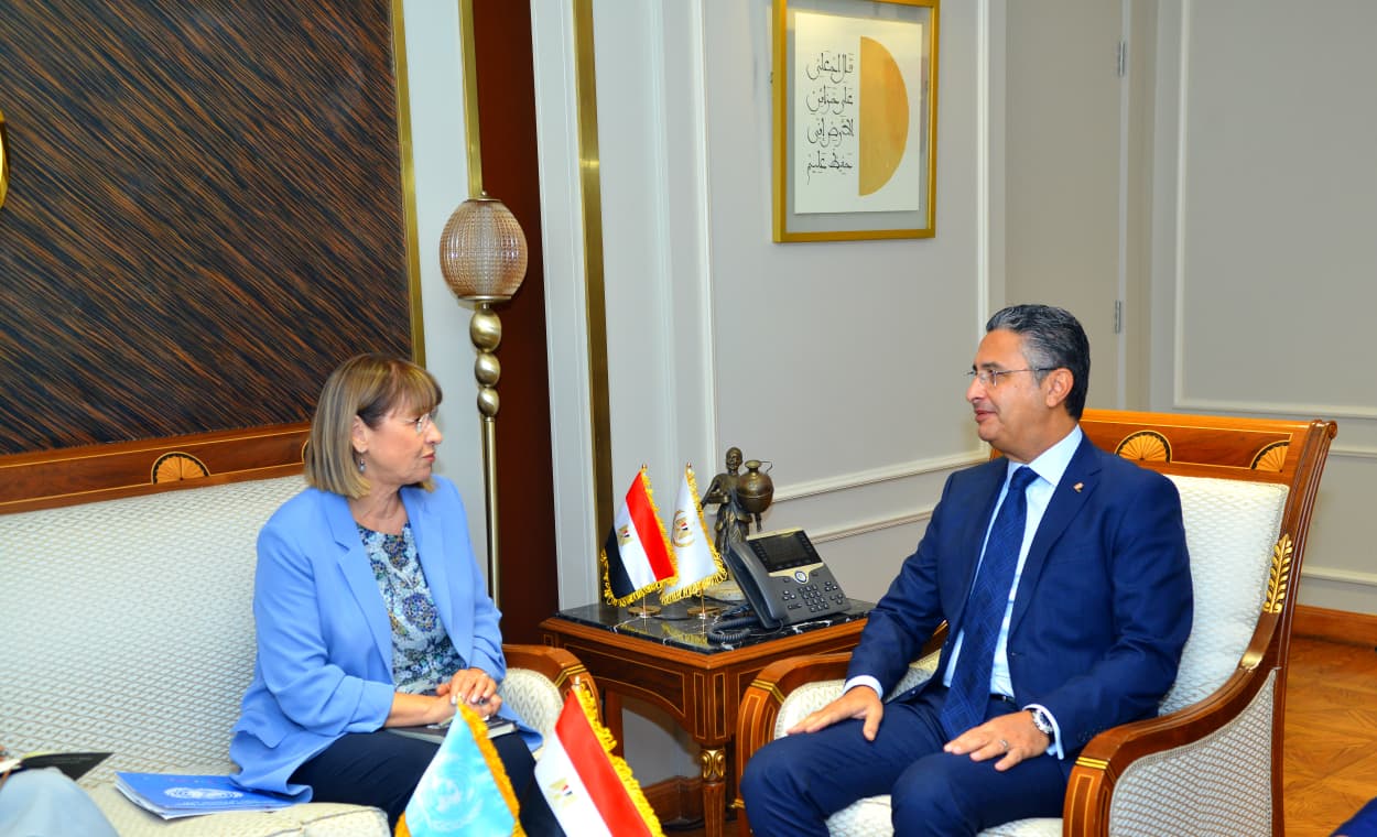 وزير التموين يلتقي منسقة الأمم المتحدة لبحث تعزيز التعاون في الأمن الغذائي والتحول الرقمي