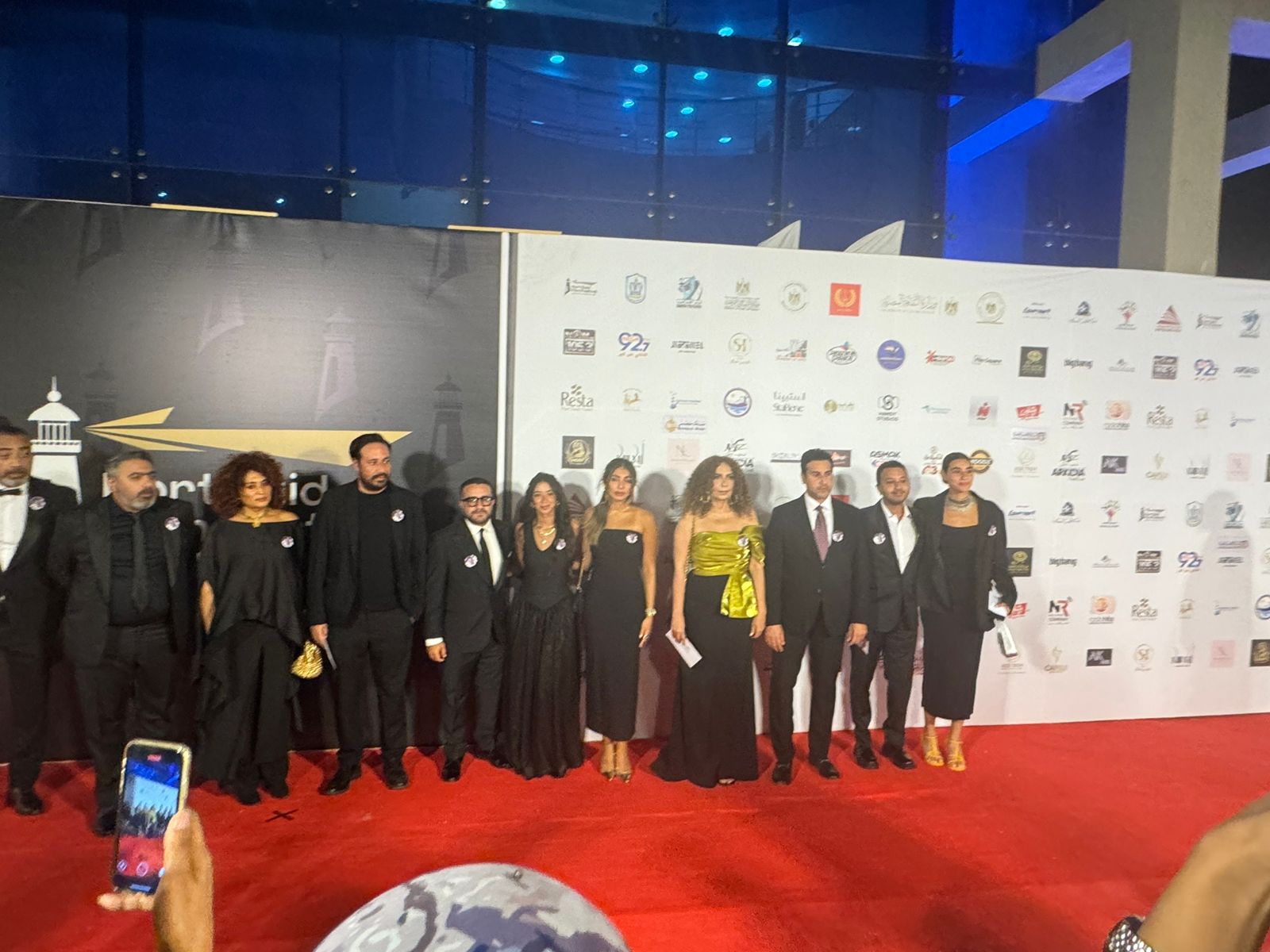 لقاء سويدان وسامح الصريطي في مقدمة حضور حفل ختام مهرجان بورسعيد السينمائي (3)