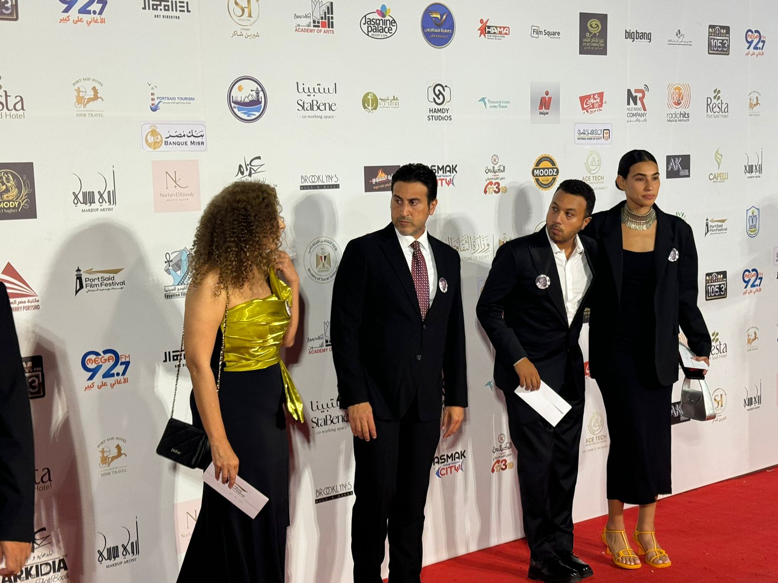 لقاء سويدان وسامح الصريطي في مقدمة حضور حفل ختام مهرجان بورسعيد السينمائي (5)