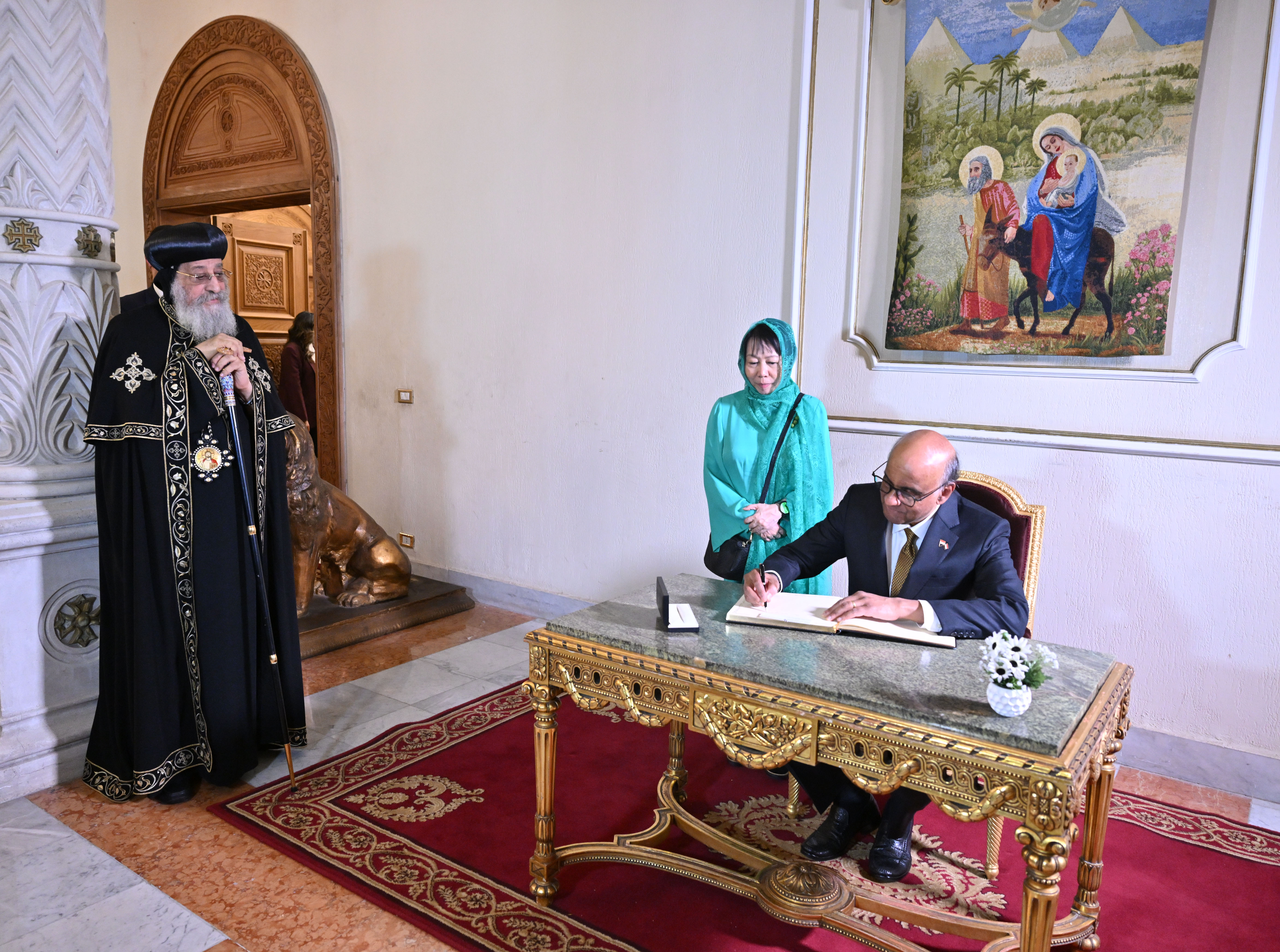 توقيع رئيس سنغافورة
