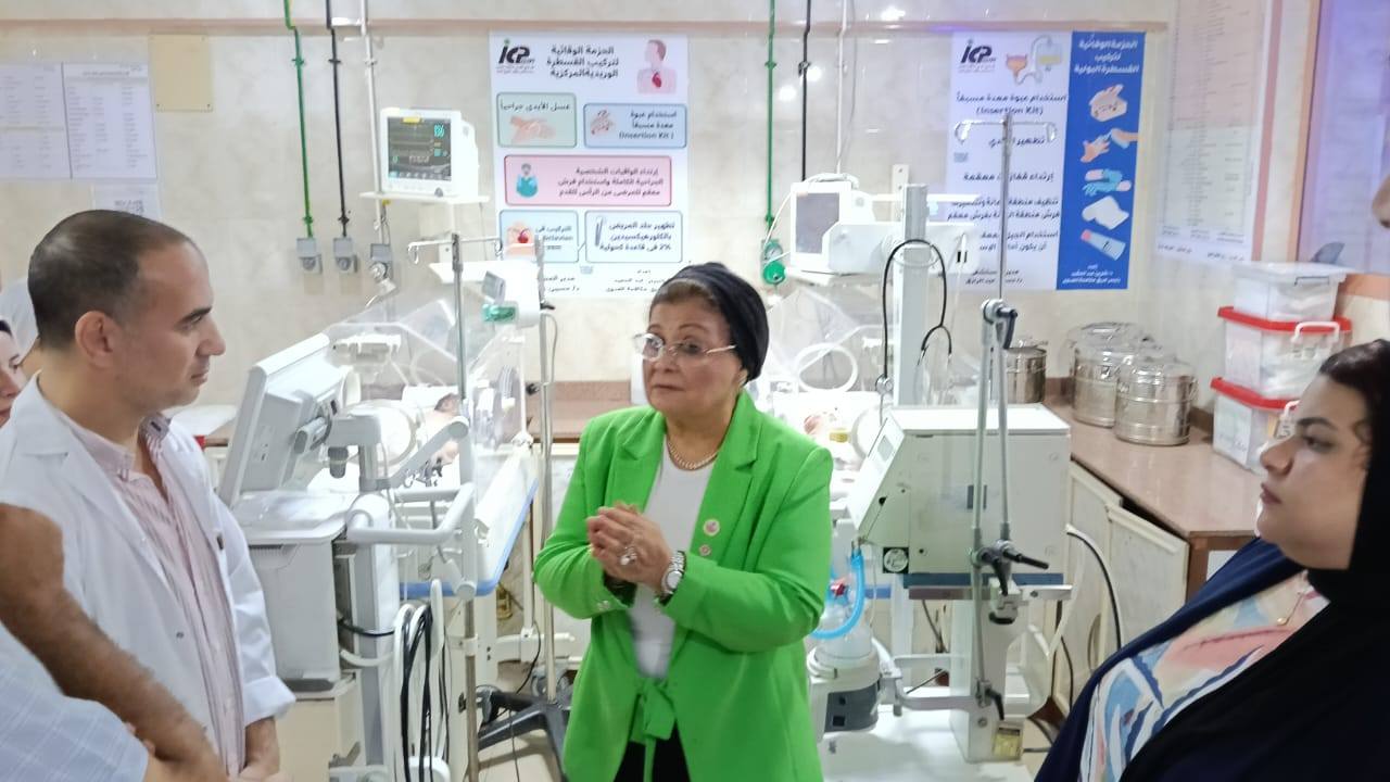 نائب رئيس الصحة تتفقد حضان كفر الشيخ