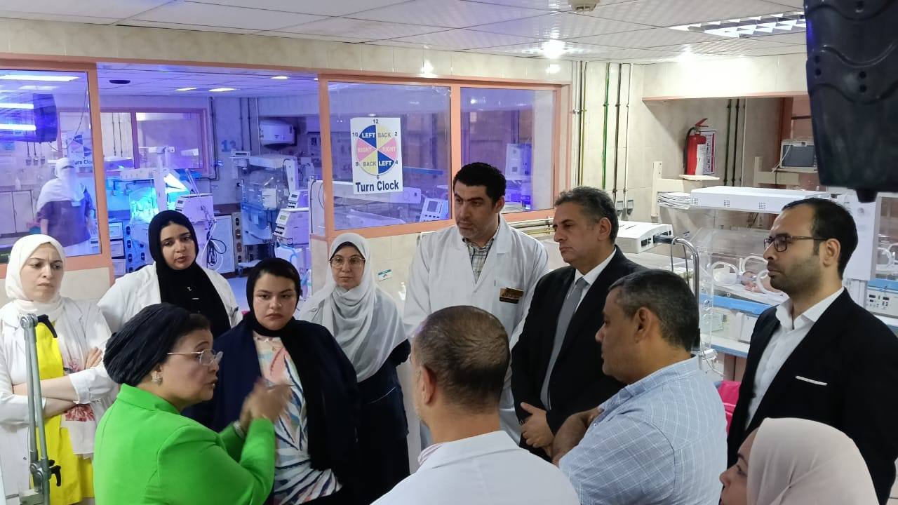 نائب وزير الصحة تتفقد حضان مستشفى كفر الشيخ العام
