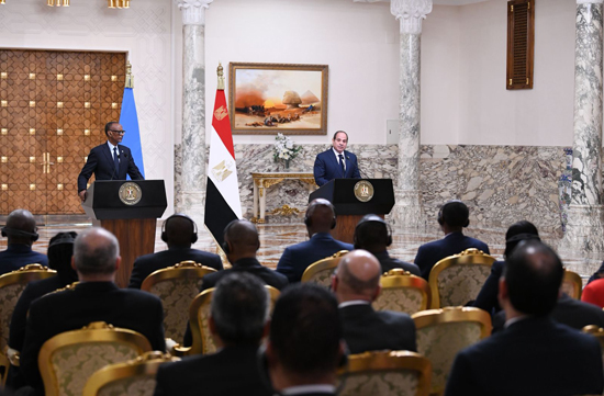الرئيس السيسى ورئيس رواندا بول كاجامى (3)