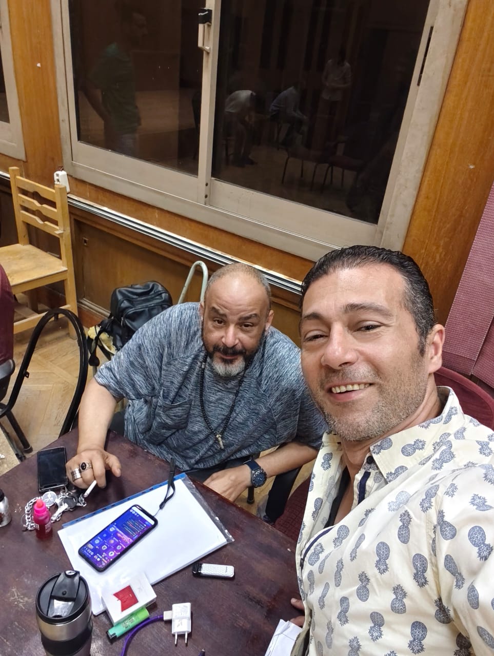 جمال عبد الناصر والمخرج المسرحي  الراحل أحمد لطفي