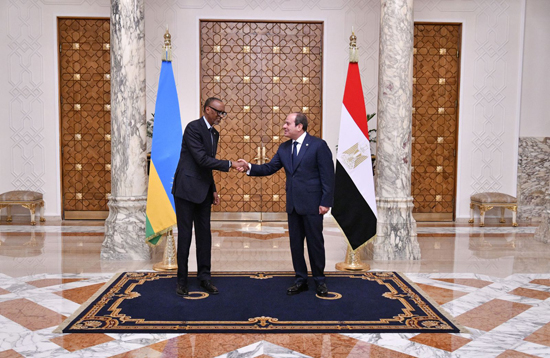 الرئيس السيسى ورئيس رواندا بول كاجامى (4)