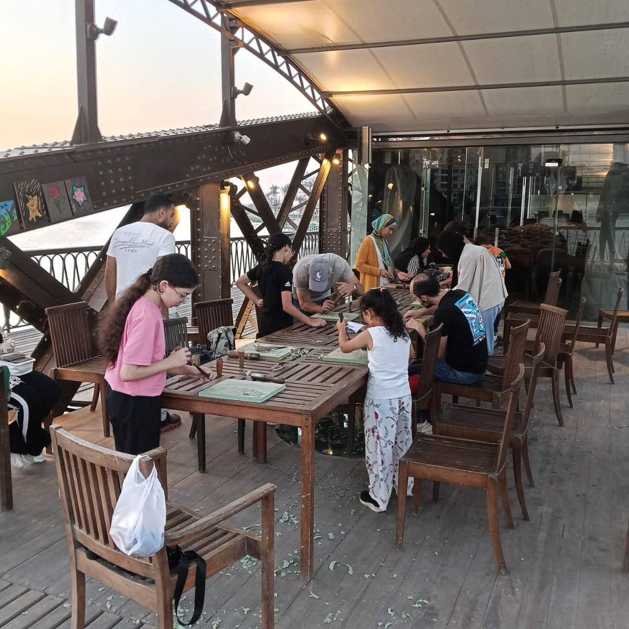 زيارات المواطنين لكوبري دمياط التاريخي