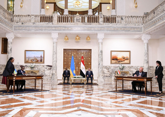 الرئيس السيسى ورئيس رواندا بول كاجامى (10)