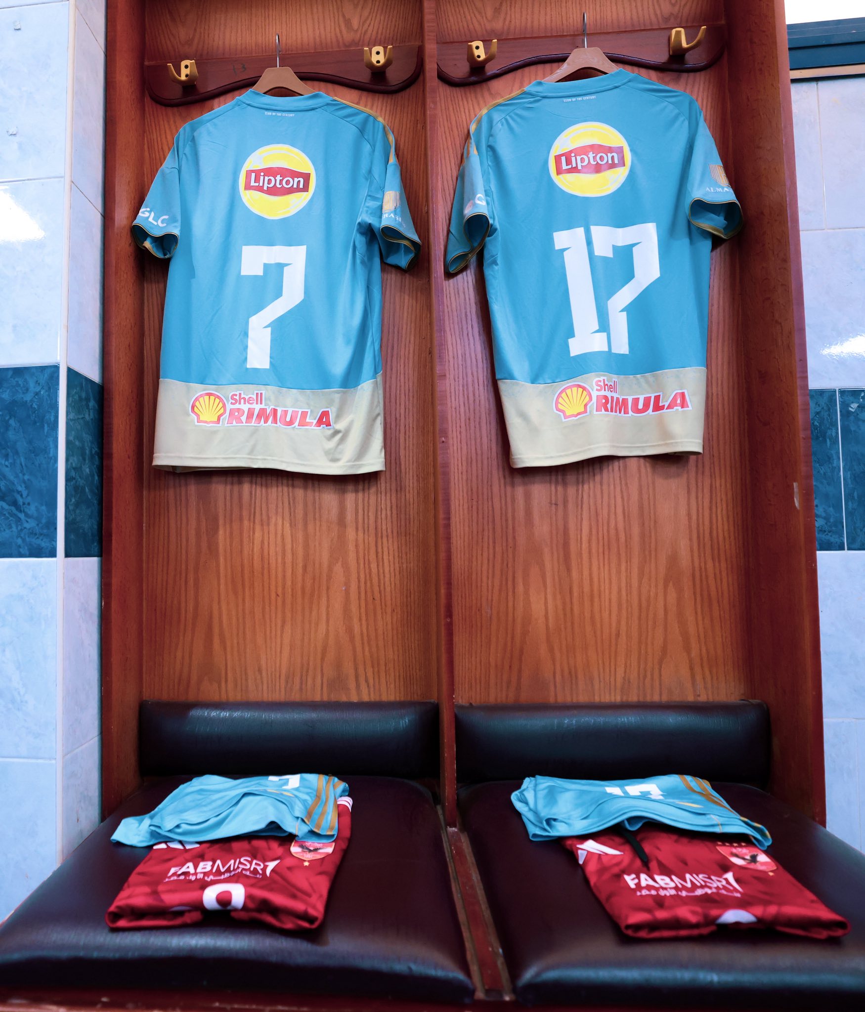 غرفة ملابس الأهلي قبل لقاء الحدود