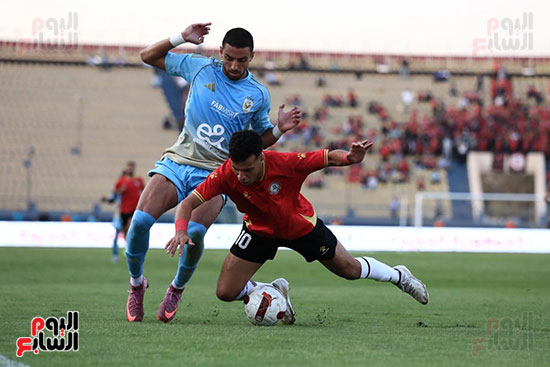 طاهر خلال المباراة طاهر خلال المباراة