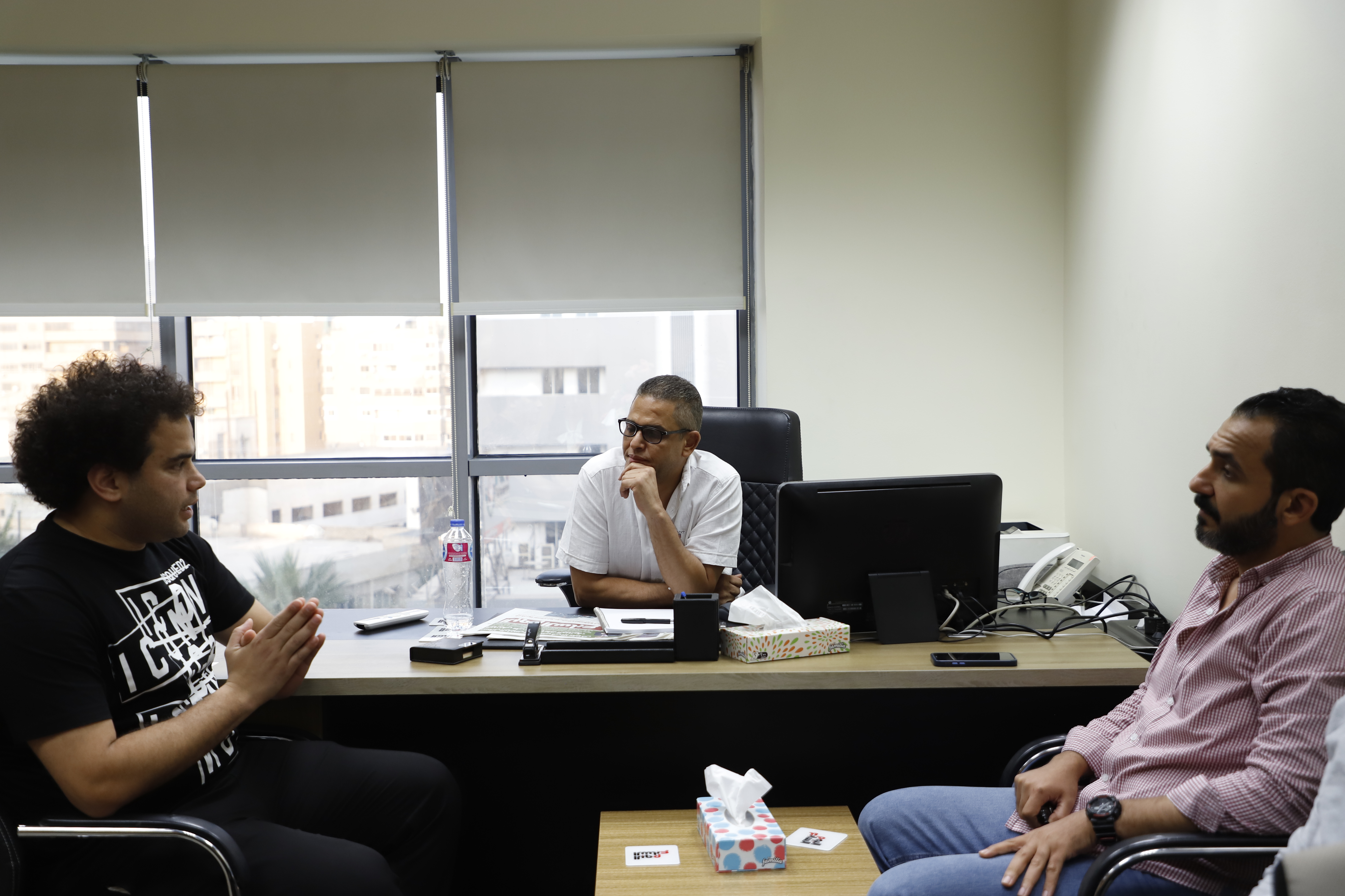 جانب من لقاء أحمد ناصر دبابة