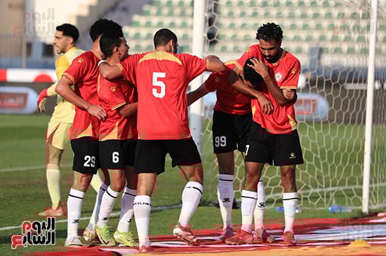 احتفالات لاعبى حرس الحدود