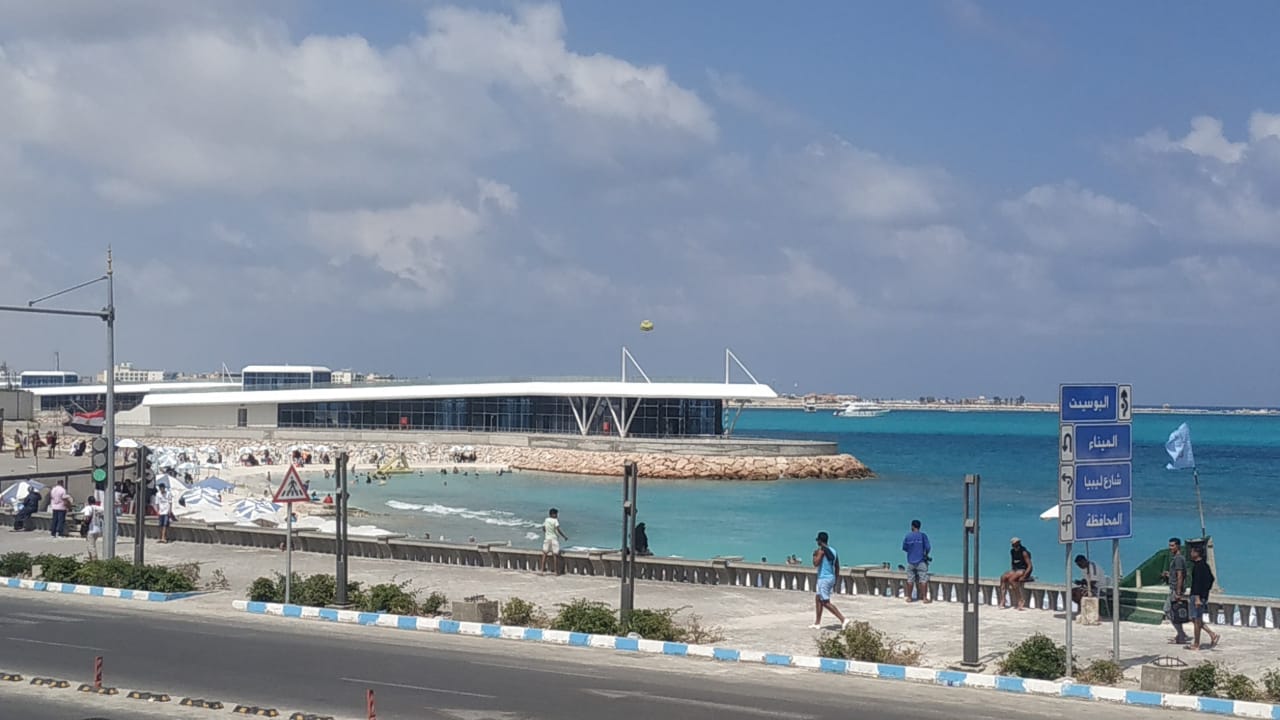 كورنيش مطروح بعد التطوير