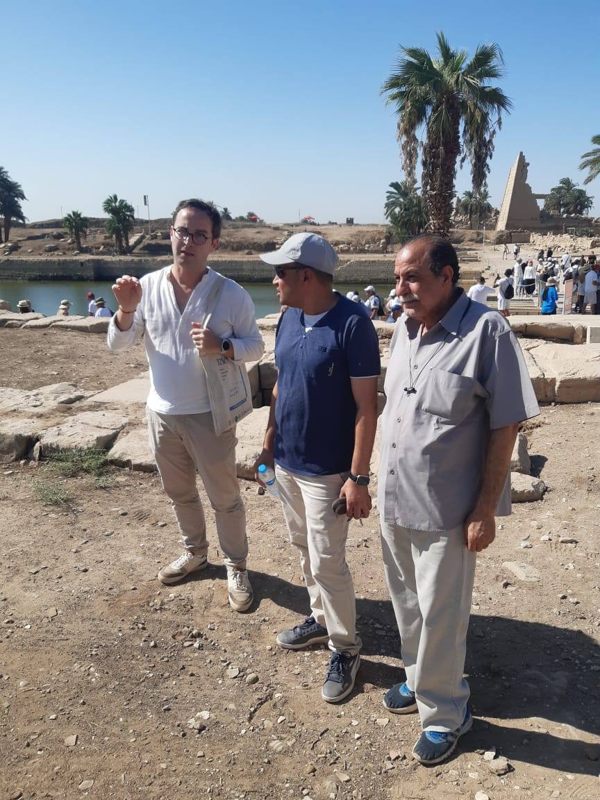 متابعة أعمال المركز المصرى الفرنسى بالكرنك