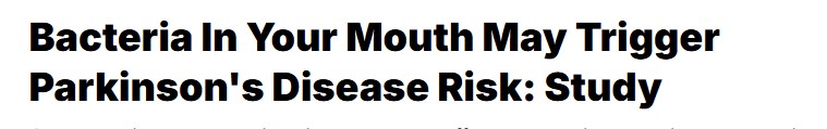 تسوس الأسنان ومرض باركنسون تسوس الأسنان ومرض باركنسون