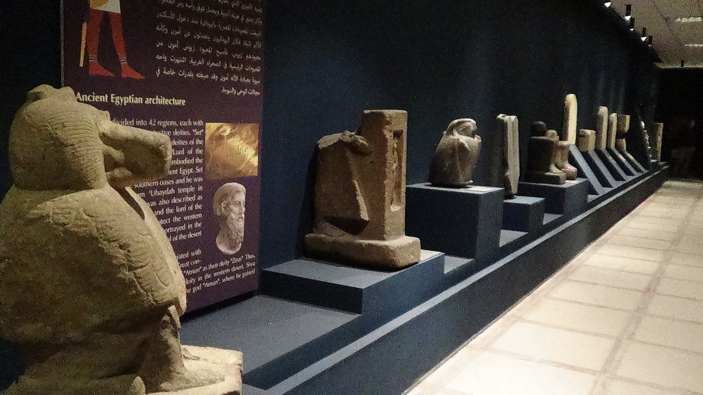 متحف اثار مطروح - قاعة العرض الرئيسية