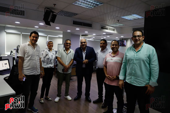 الدكتور محمد الباز وعبد الفتاح عبد المنعم رئيس تحرير اليوم السابع (1)