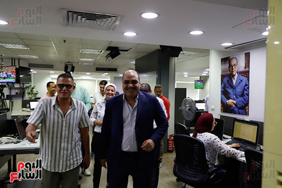 الدكتور محمد الباز وعبد الفتاح عبد المنعم رئيس تحرير اليوم السابع (4)