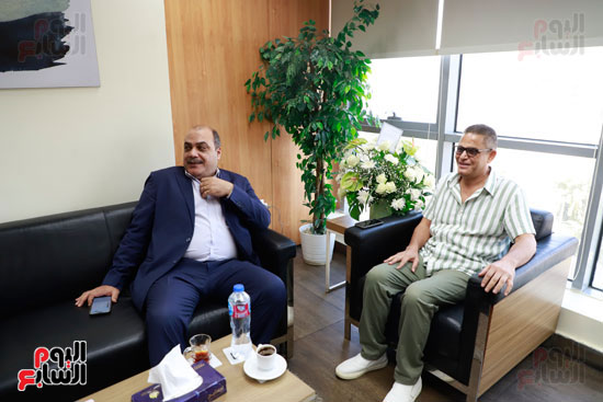 الدكتور محمد الباز وعبد الفتاح عبد المنعم رئيس تحرير اليوم السابع (7)