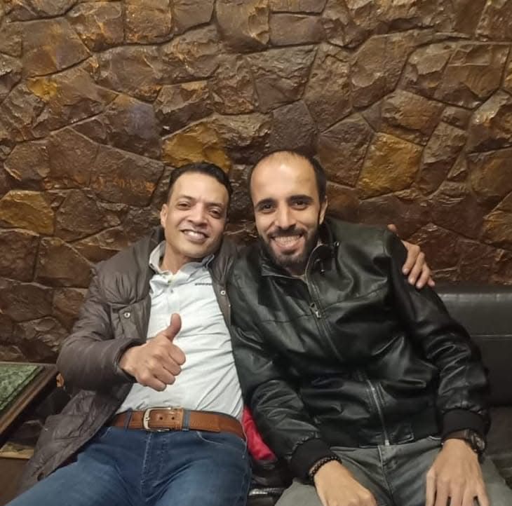 طارق الشيخ والشاعر عصام حجاج 