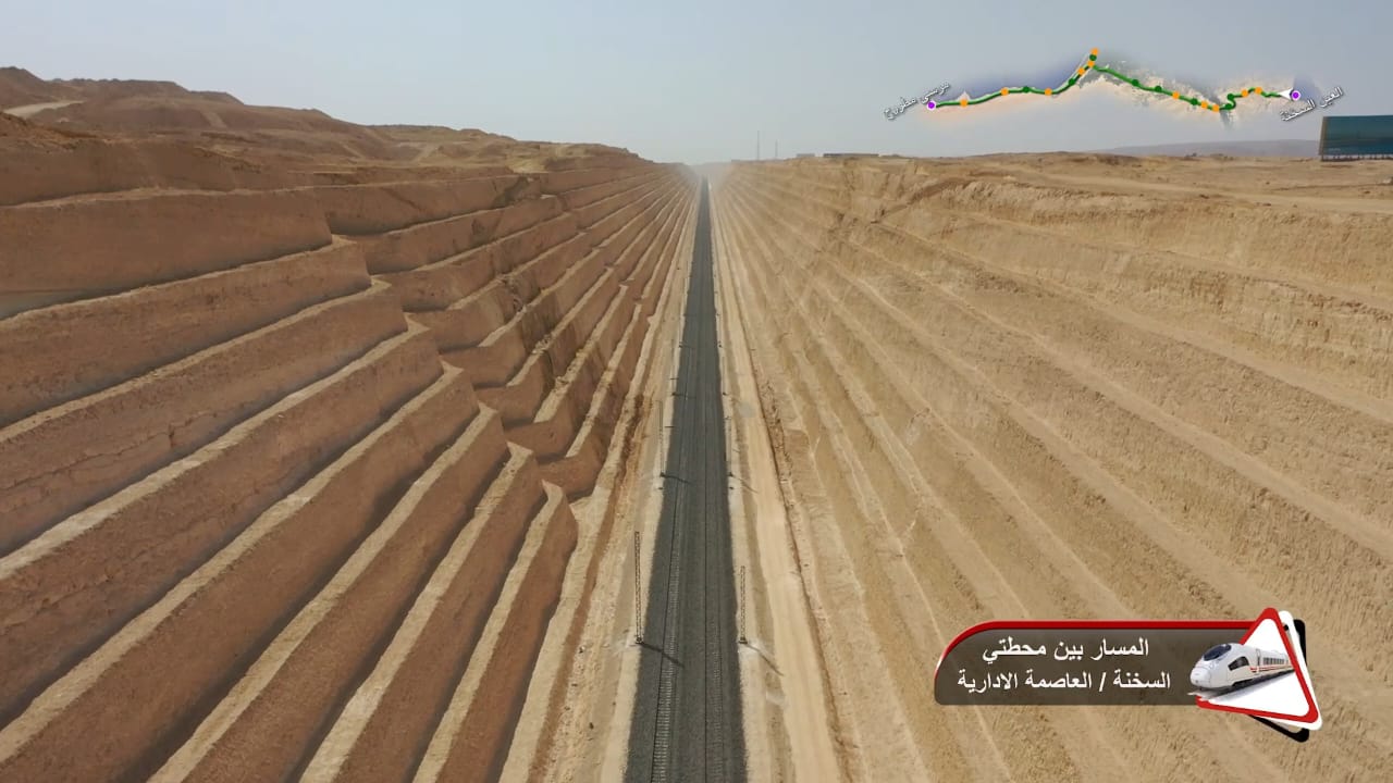 مسار القطار وتركيب القضبان