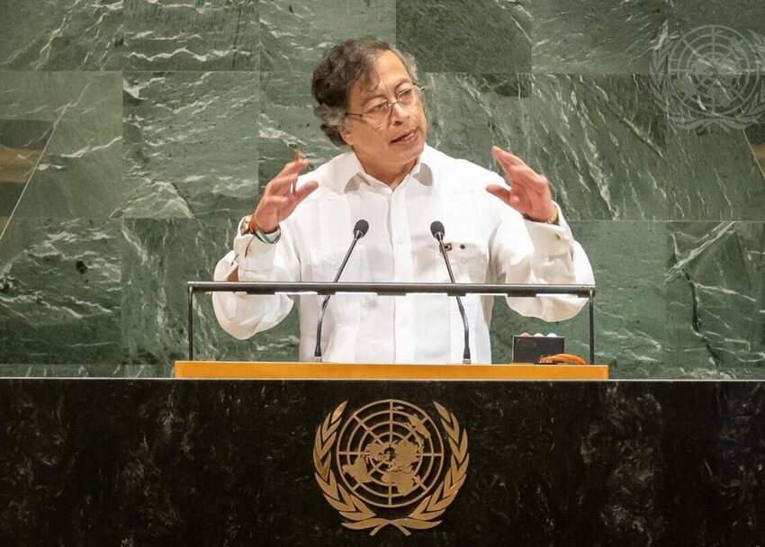 رئيس كولومبيا  خلال كلمته بالأمم المتحدة