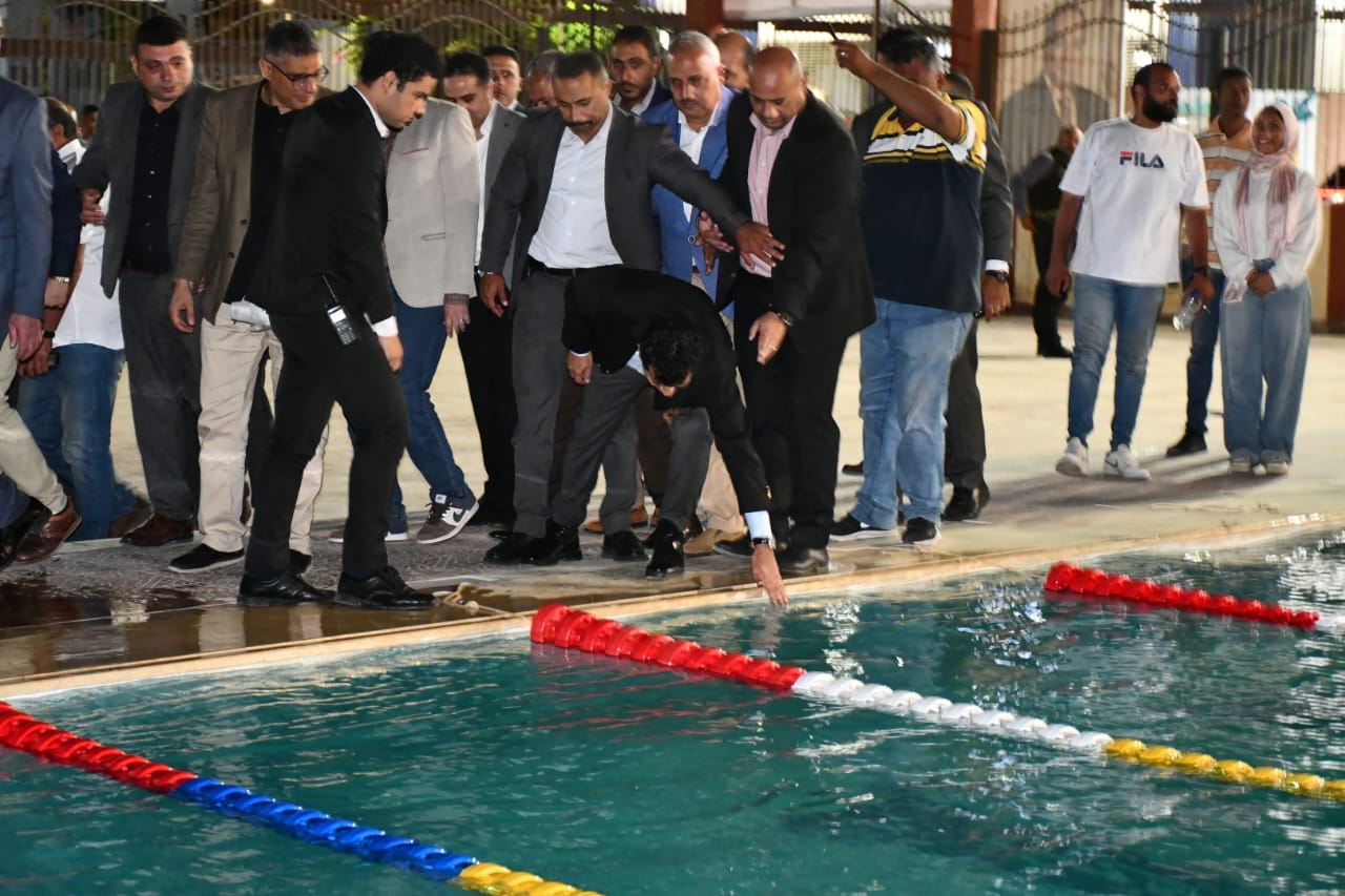 افتتاح حمام سباحة الشيخ زايد (5)