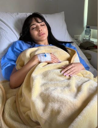 ساندي بعد اجراء العملية