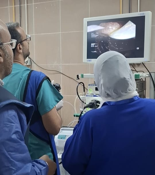 استئصال ورم بدون جراحة بالقنوات المرارية بوحدة المناظير بمستشفى أحمد ماهر التعليمي