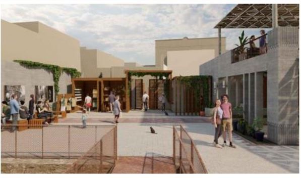 جانب من مخطط تطوير منطقة خدمات معبد خنوم