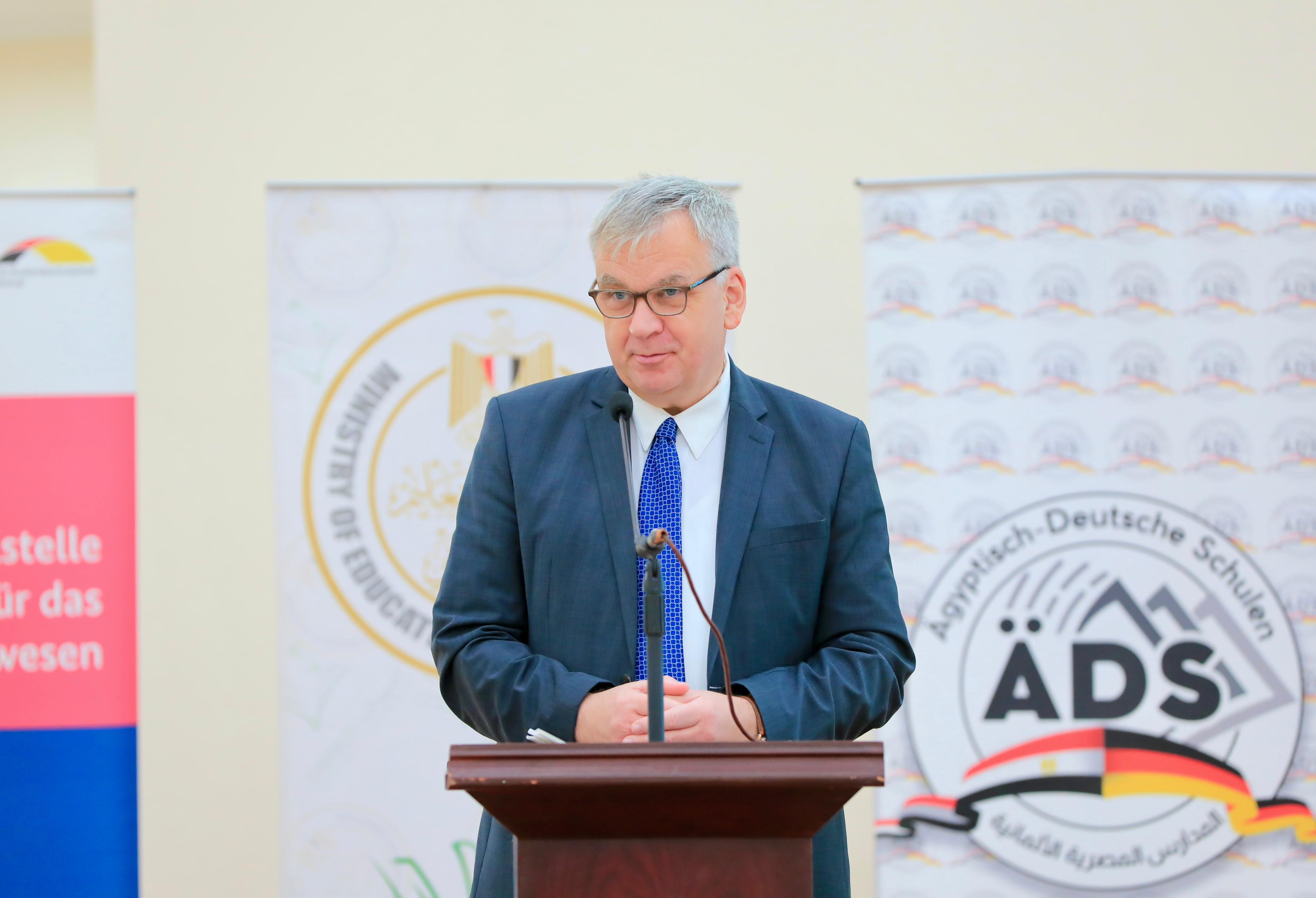 يورجن شولتس سفير جمهورية ألمانيا الاتحادية بالقاهرة