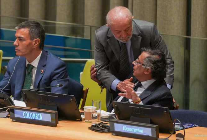 رئيس البرازيل ورئيس كولومبيا 