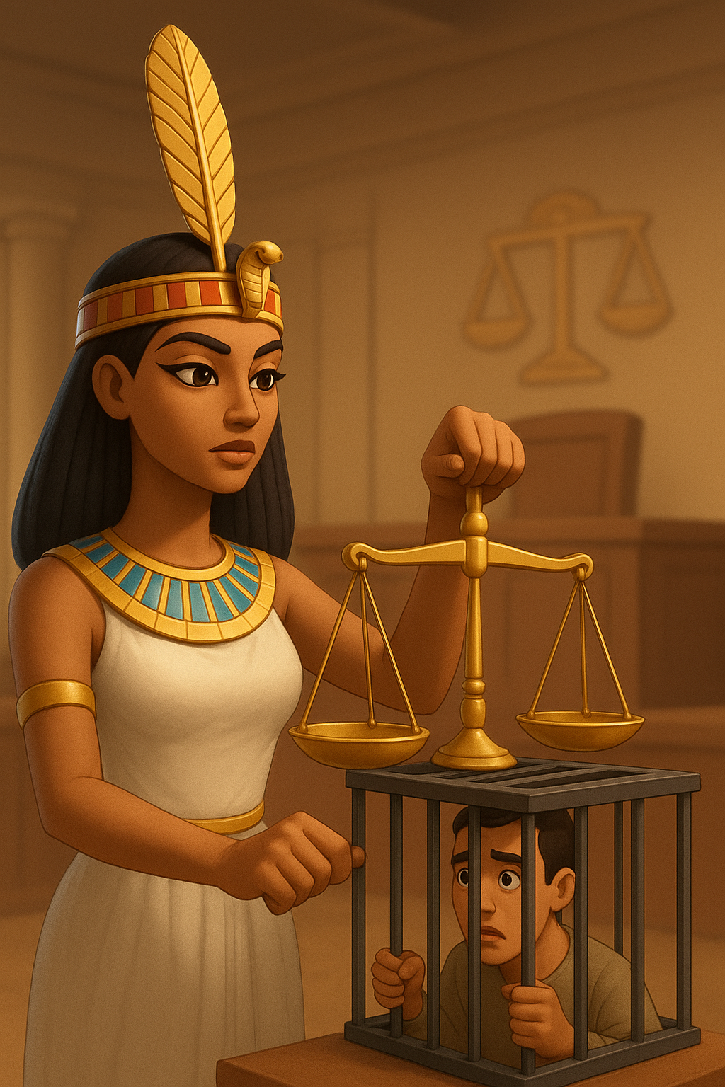 القوانين تنتصر لحقوق الأطفال خلال  المحاكمة - استدلالية باستخدام الـAI