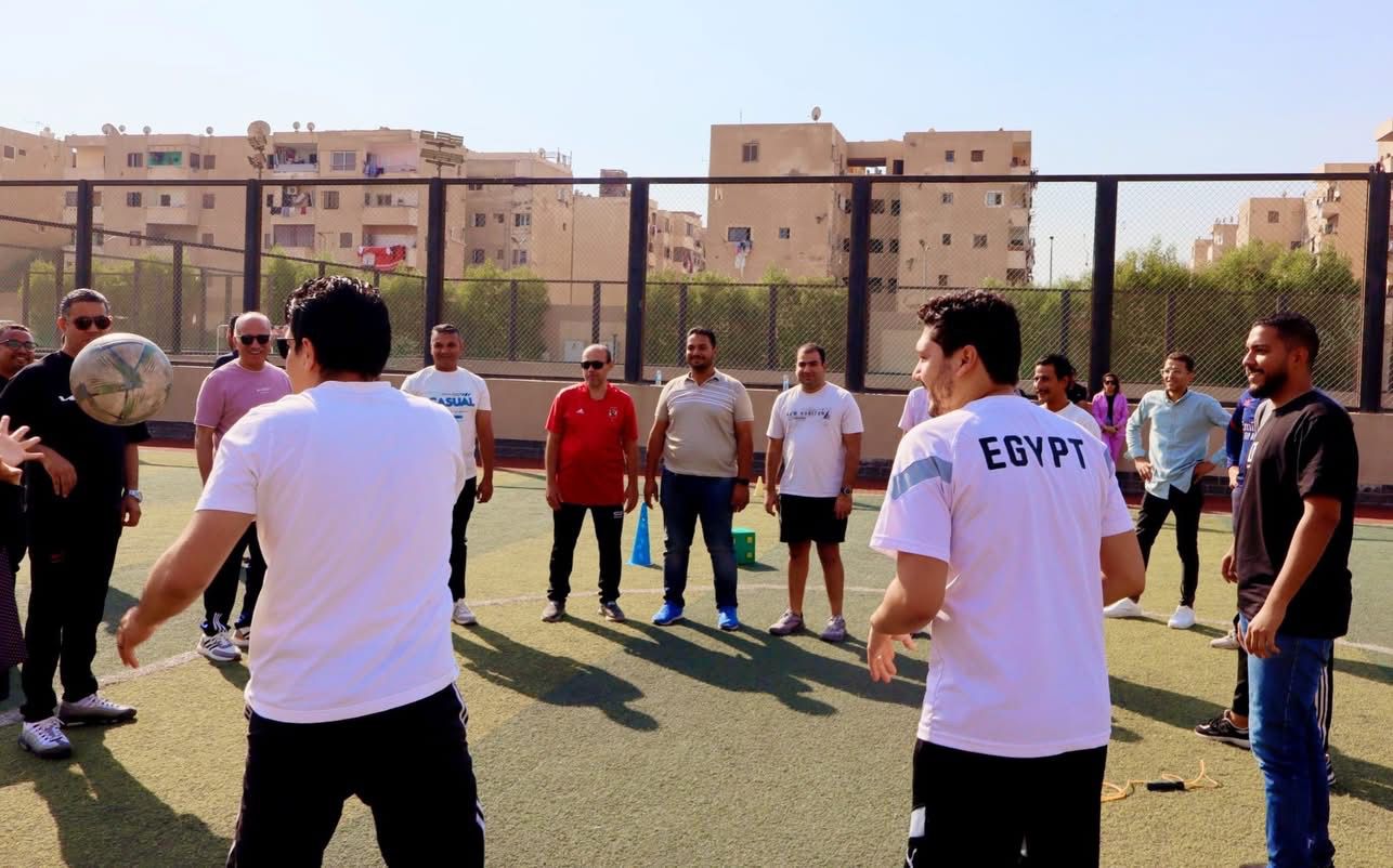 جانب من فعاليات اليوم الرياضي في الأسمرات