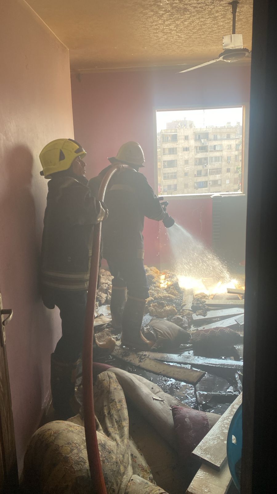 احتراق أثاث